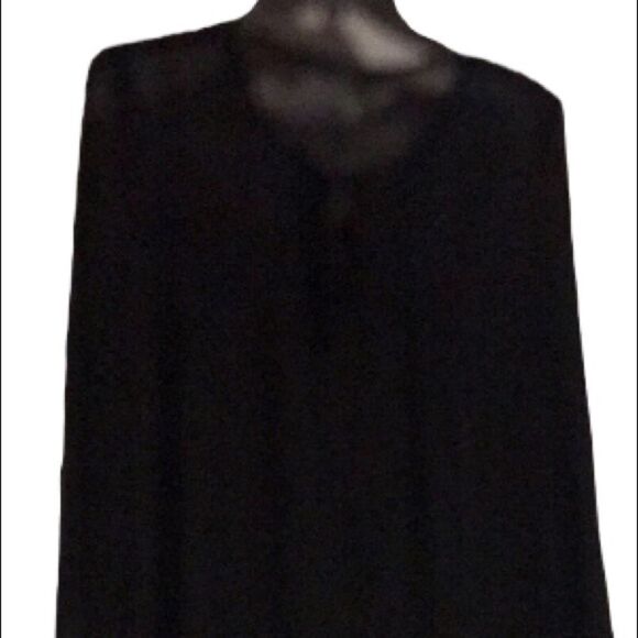Petticoat Alley size  large black sheer blouse new without tags great look - Picture 1 of 5